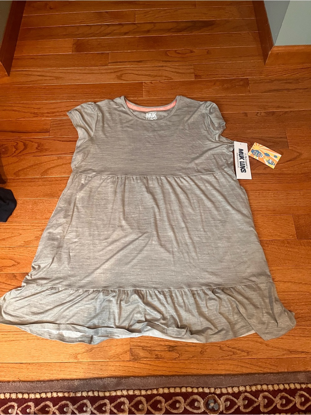 Muk Luks Gray Tee Dress very soft!